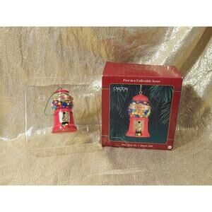 Carlton Heirloom Days Gone By 1999 #1 Gumball Machine Metal Christmas Ornament